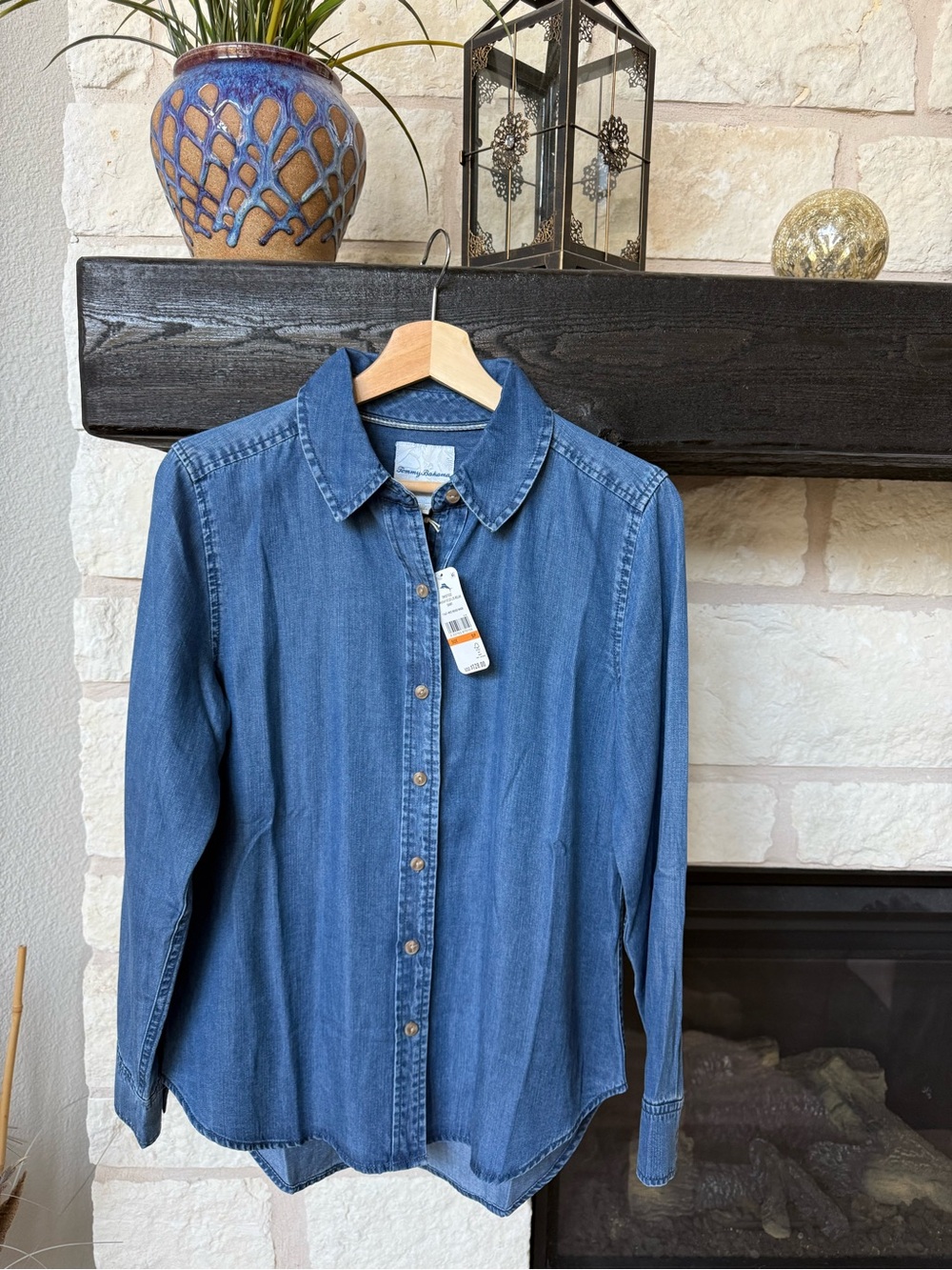 Tommy Bahama Denim Button-Up Blouse